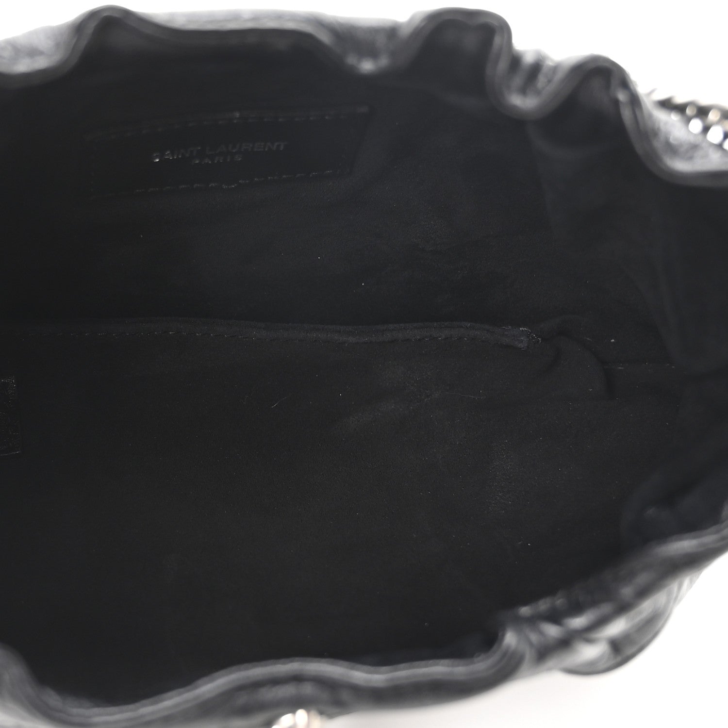 Saint Laurent Calfskin Pac Ruched Hobo Black 5 of 10