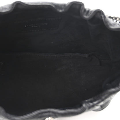 Saint Laurent Calfskin Pac Ruched Hobo Black 5 of 10