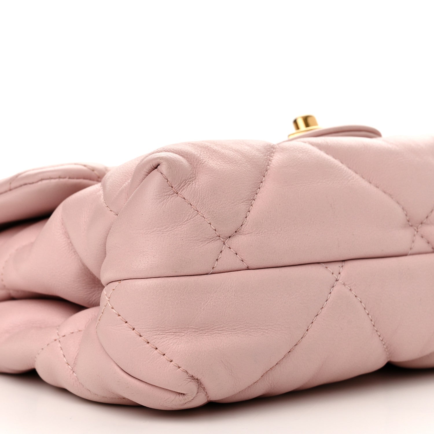 Chanel Lambskin Quilted Small Chain Top Handle Flap Rose Clair 10 of 12