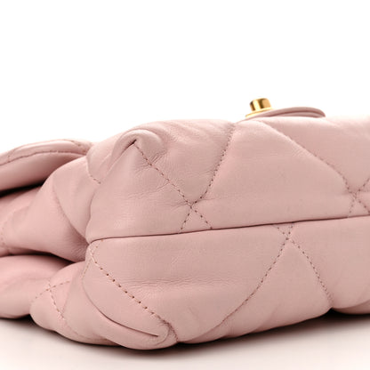 Chanel Lambskin Quilted Small Chain Top Handle Flap Rose Clair 10 of 12