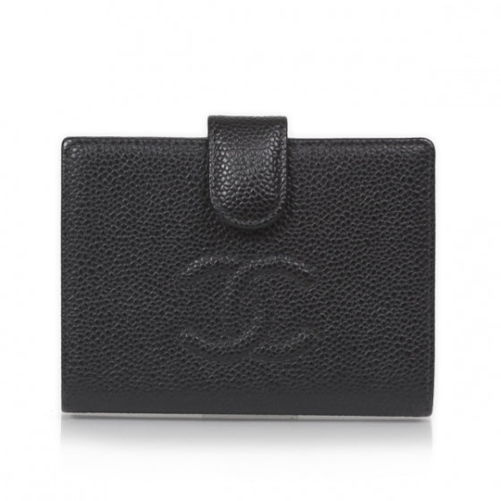 Caviar Bi-fold Wallet Black
