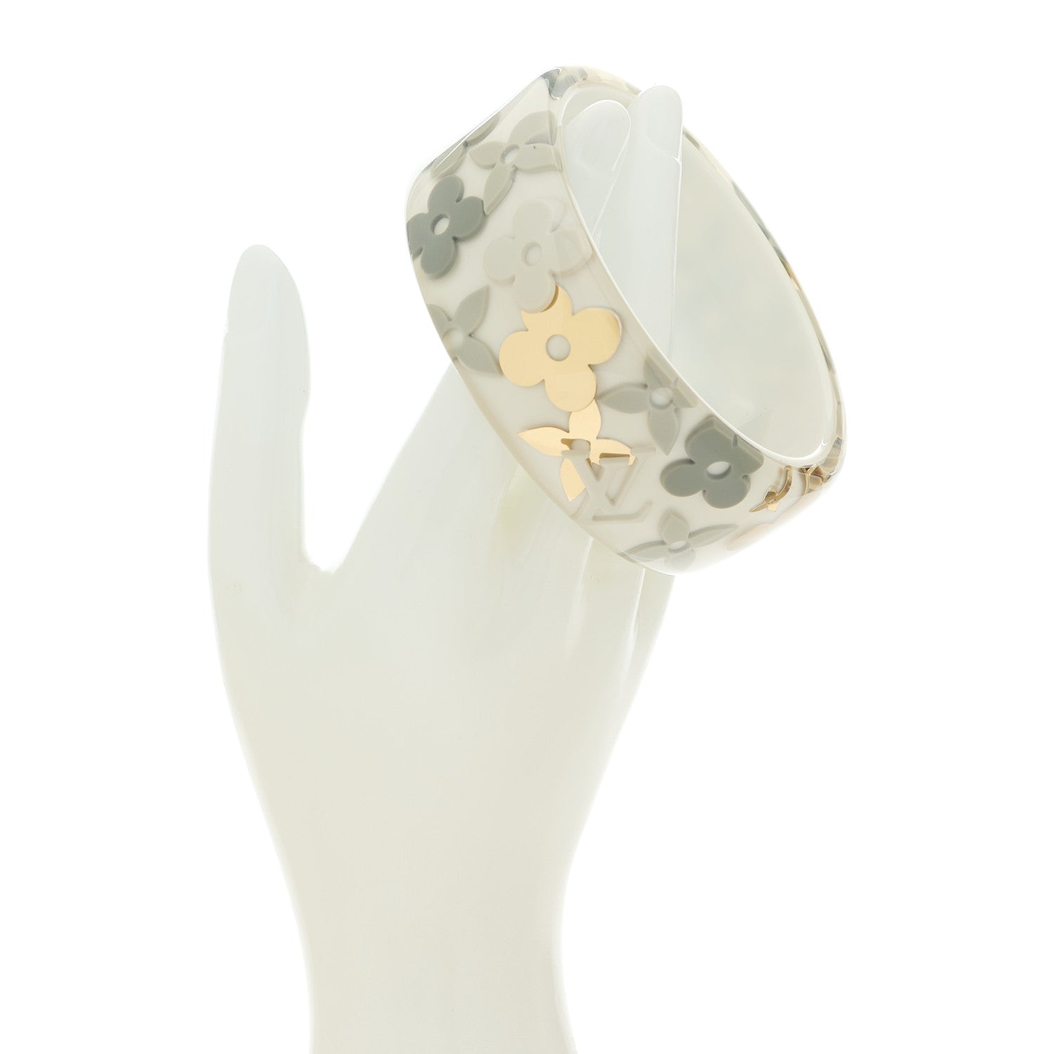 Louis Vuitton Resin Monogram Farandole Bracelet L Grey 2 of 4