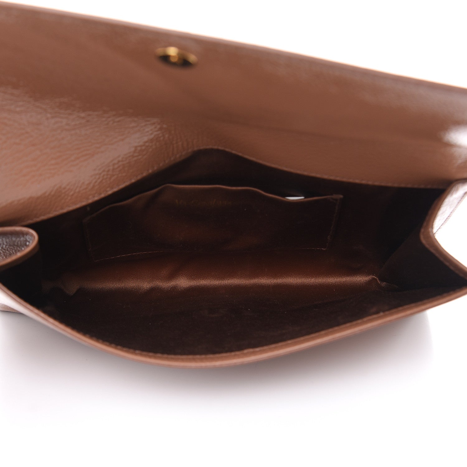 Saint Laurent Textured Patent Calfskin Monogram Large Belle De Jour Clutch Nude 4 of 14