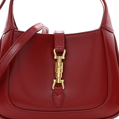 Gucci Boarded Dyana Lux Calfskin Mini Jackie 1961 Hobo New Cherry Red 7 of 9