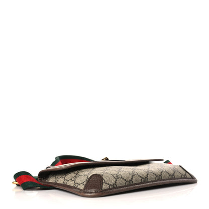 Gucci GG Supreme Monogram Neo Vintage Web Belt Bag Brown 4 of 9