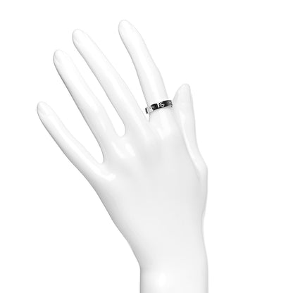 Cartier 18K White Gold Diamond 4mm LOVE Wedding Band Ring 49 4.75 2 of 5