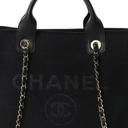 Chanel Mixed Fibers Small Deauville Tote Black 9 of 11