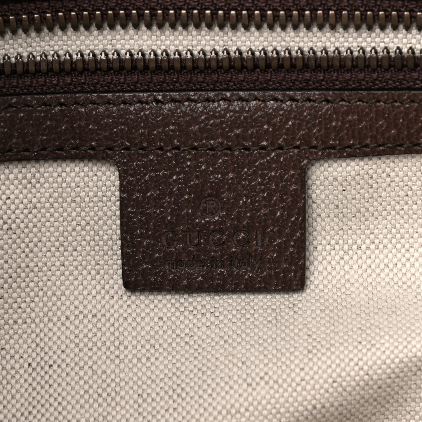 GG Supreme Monogram Web Small Ophidia Half Moon Hobo Brown
