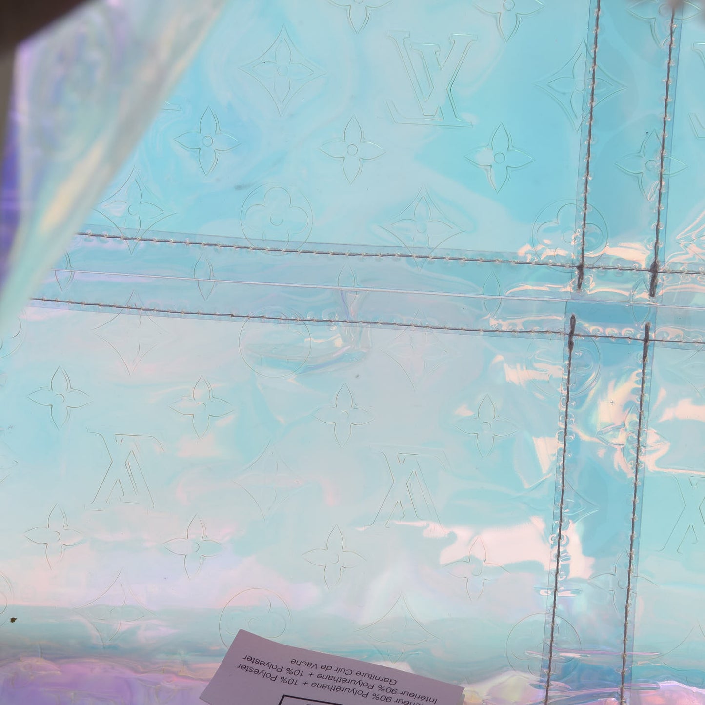 PVC Monogram Keepall Bandouliere 50 Iridescent Prism