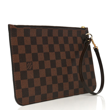 Louis Vuitton Damier Ebene Neverfull MM GM Pochette 3 of 10