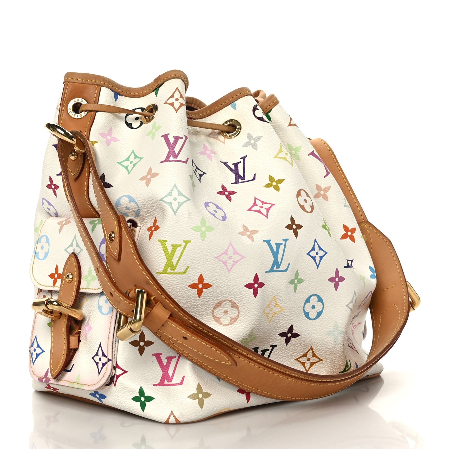 Monogram Multicolor Petit Noe White