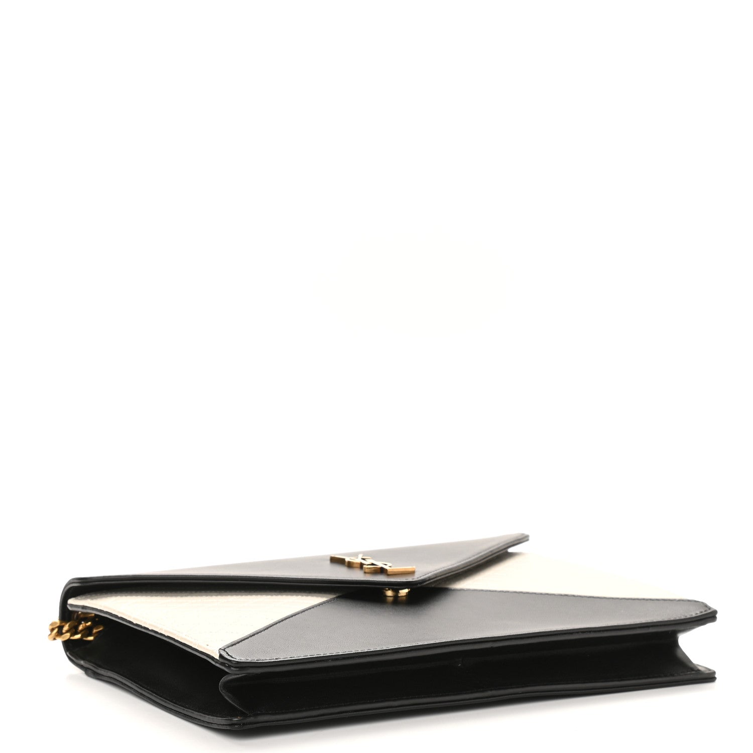 Saint Laurent Vintage Lambskin Gaby Chain Bag Black 4 of 12