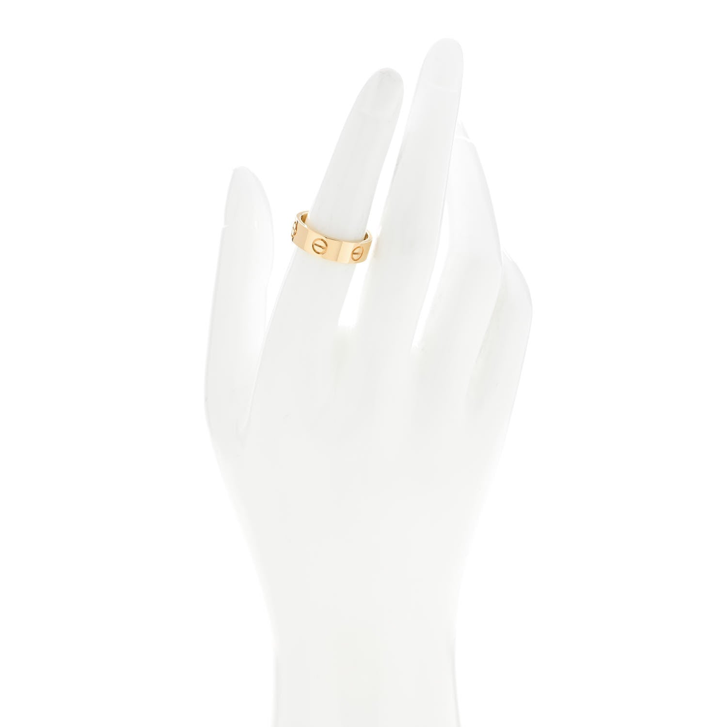 Cartier 18K Yellow Gold 5.5mm LOVE Ring 53 6.5 2 of 6