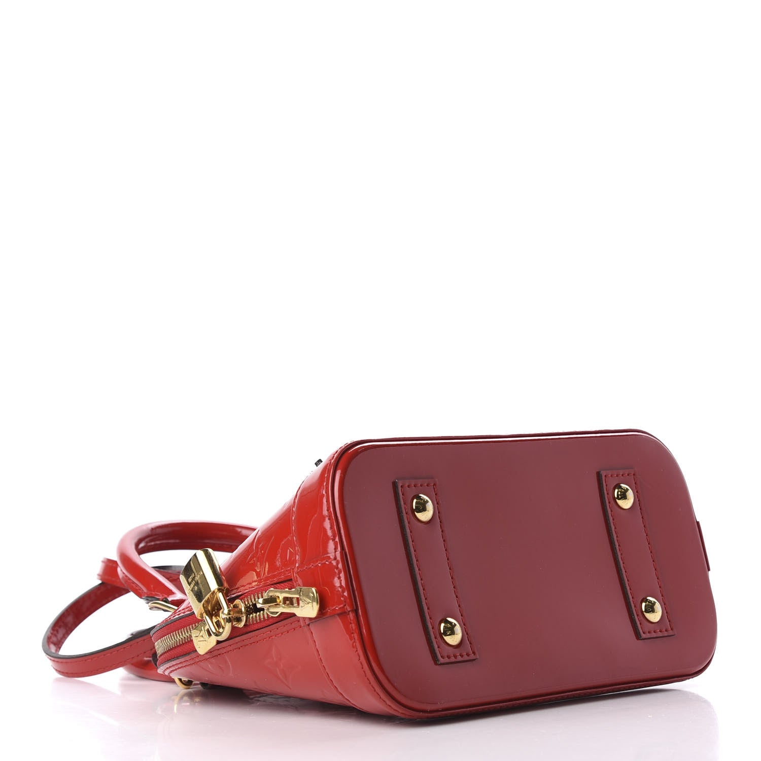Louis Vuitton Vernis Alma BB Cherry 5 of 9