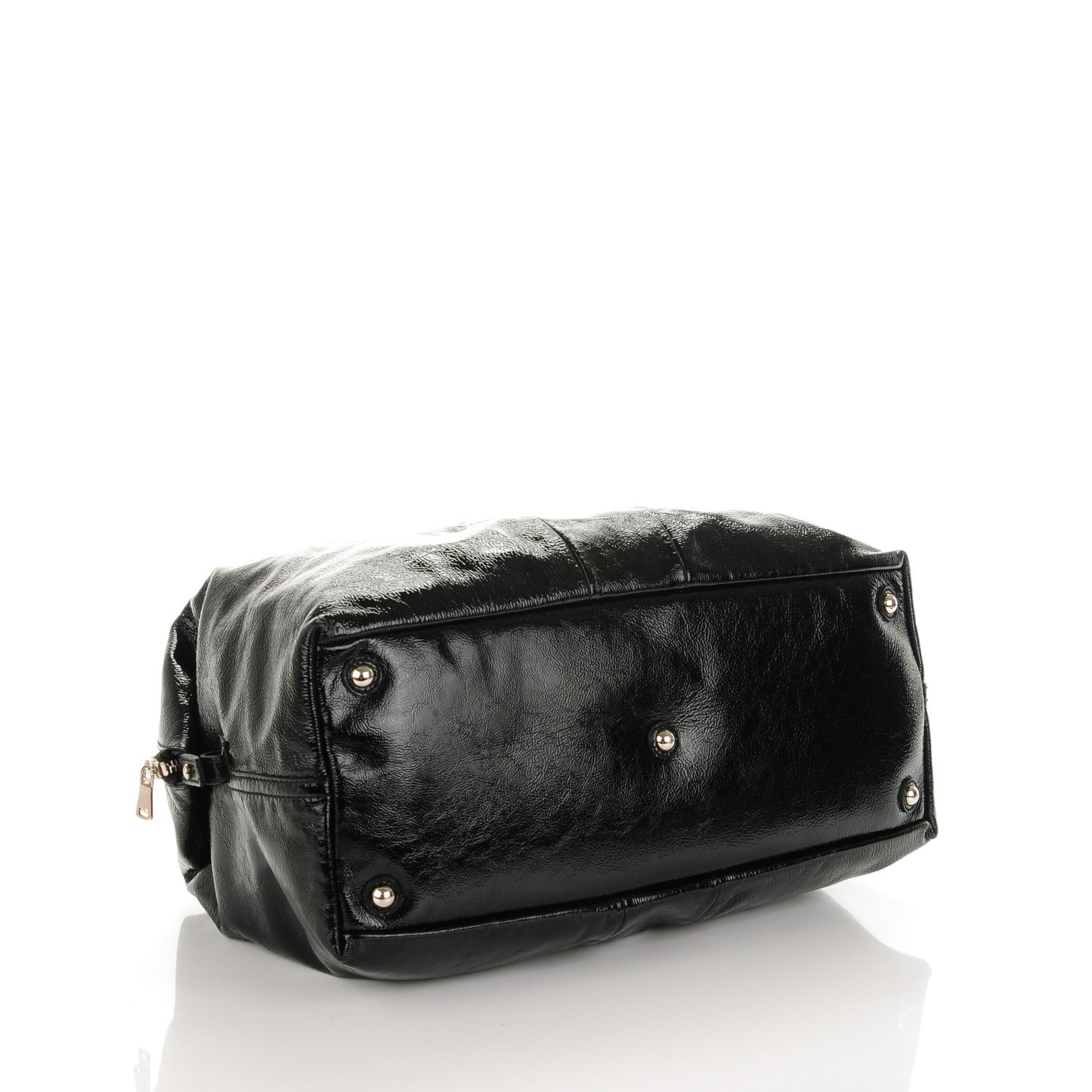 Saint Laurent Textured Patent Medium Easy Sac Black 4 of 7