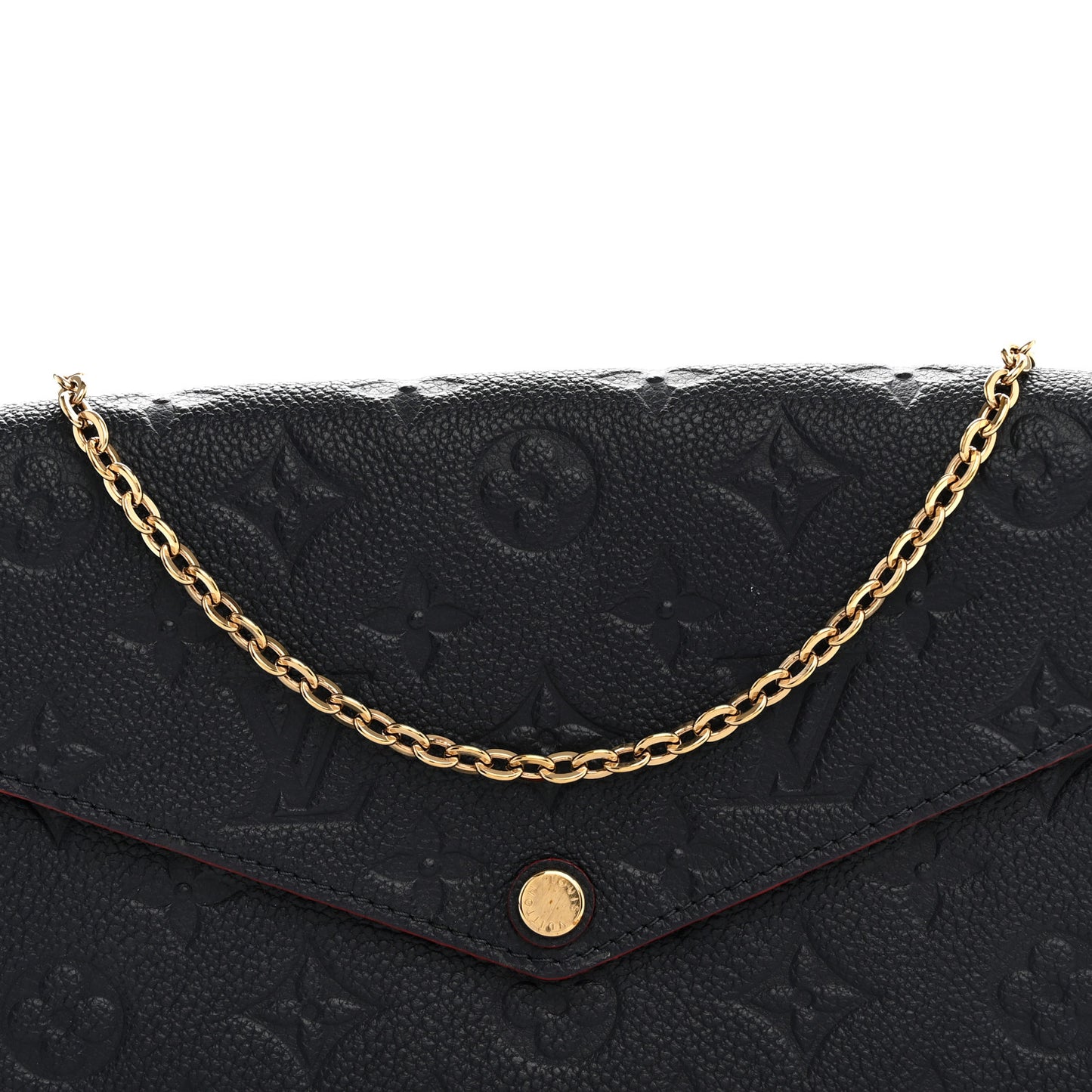 Empreinte Pochette Felicie Chain Wallet Marine Rouge