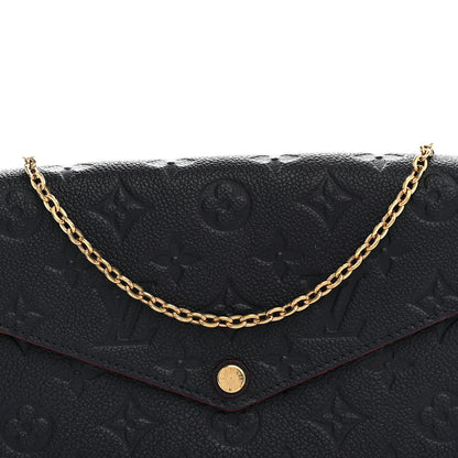 Louis Vuitton Empreinte Pochette Felicie Chain Wallet Marine Rouge 8 of 11