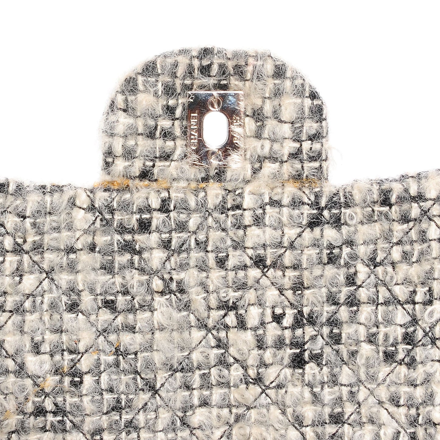 Mohair Swarovski Crystal Jumbo Flap Grey