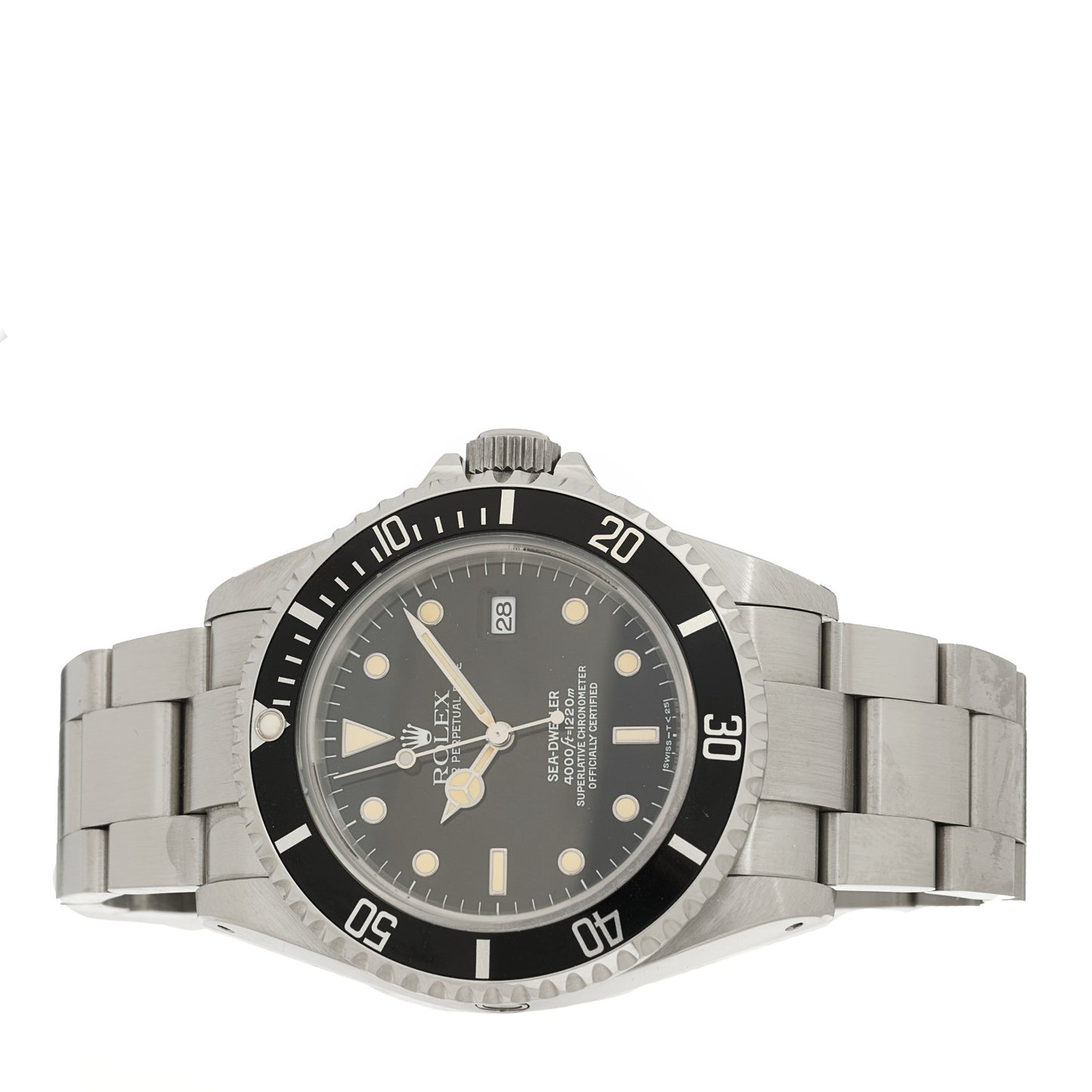 Stainless Steel 40mm Sea-Dweller Oyster Perpetual Watch Black 16600