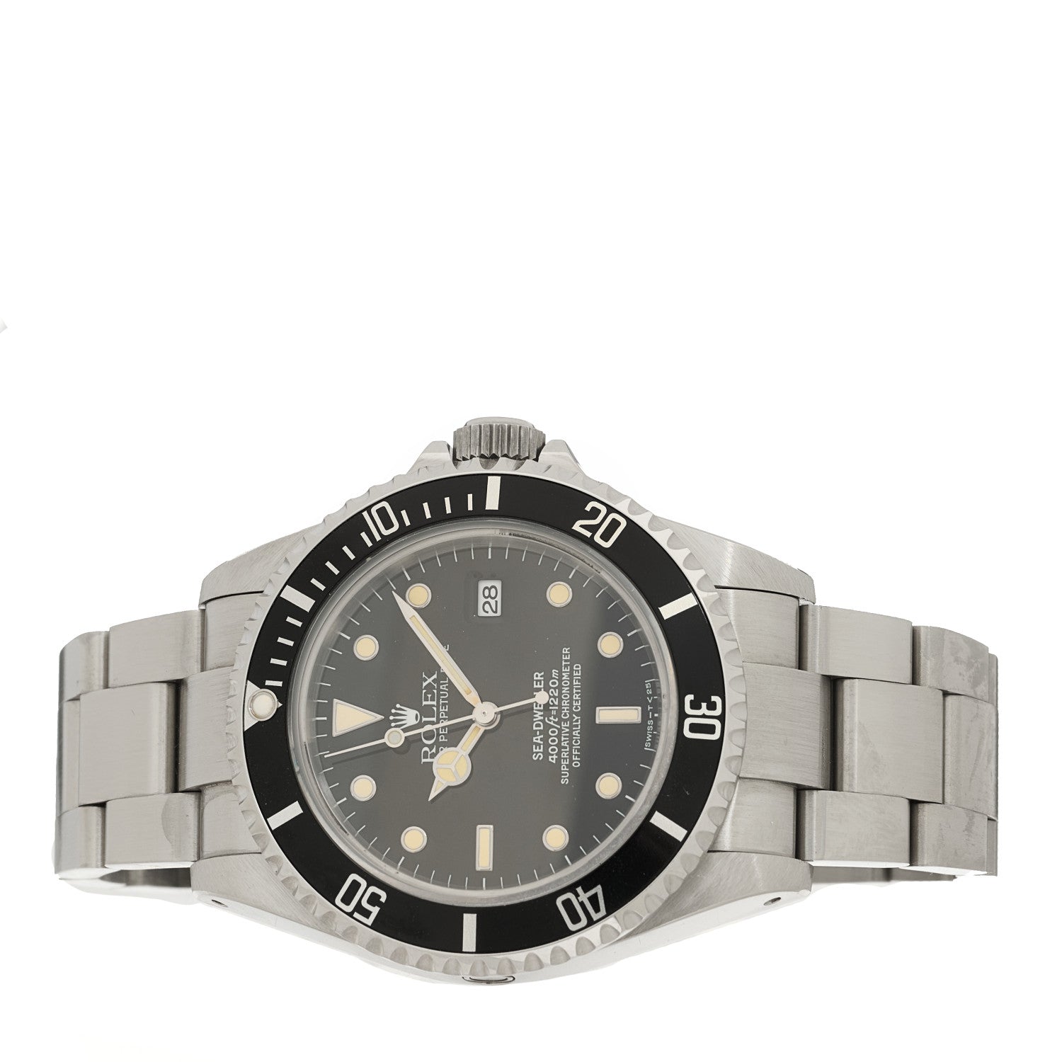 Rolex Stainless Steel 40mm Sea-Dweller Oyster Perpetual Watch Black 16600 2 of 4