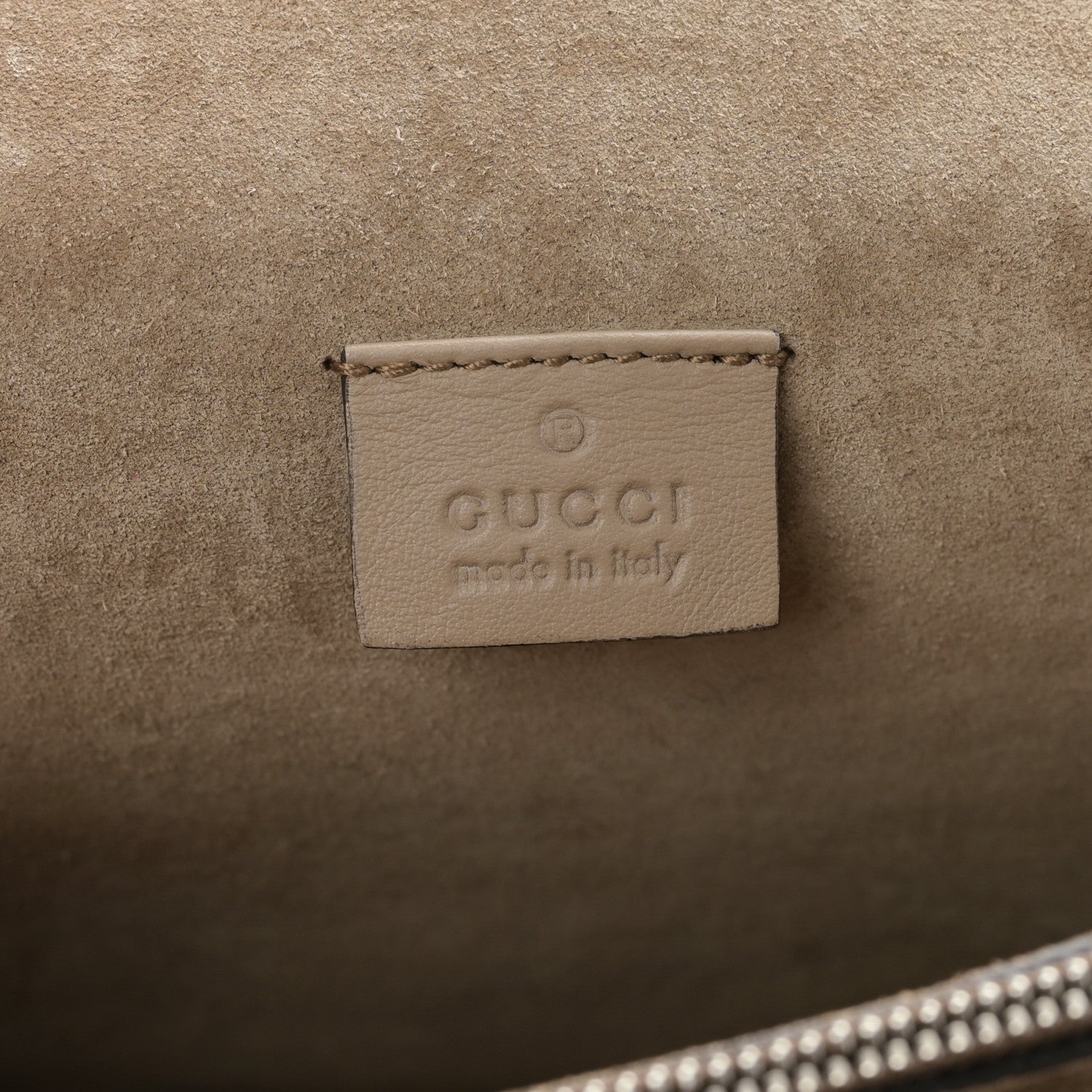 Gucci GG Supreme Monogram Lightning Embroidered Medium Dionysus Shoulder Bag Beige 6 of 9