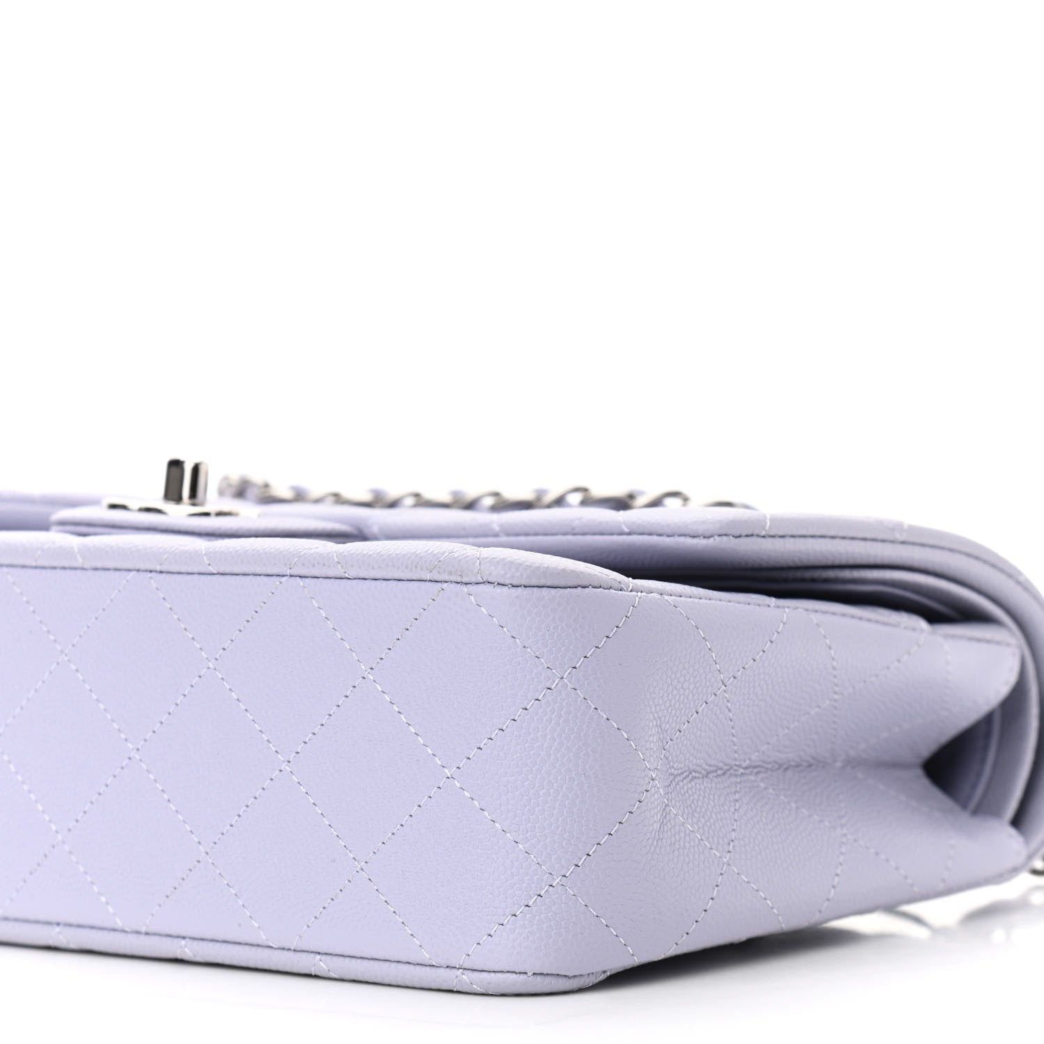 Chanel Caviar Quilted Medium Double Flap Light Purple 10 of 10