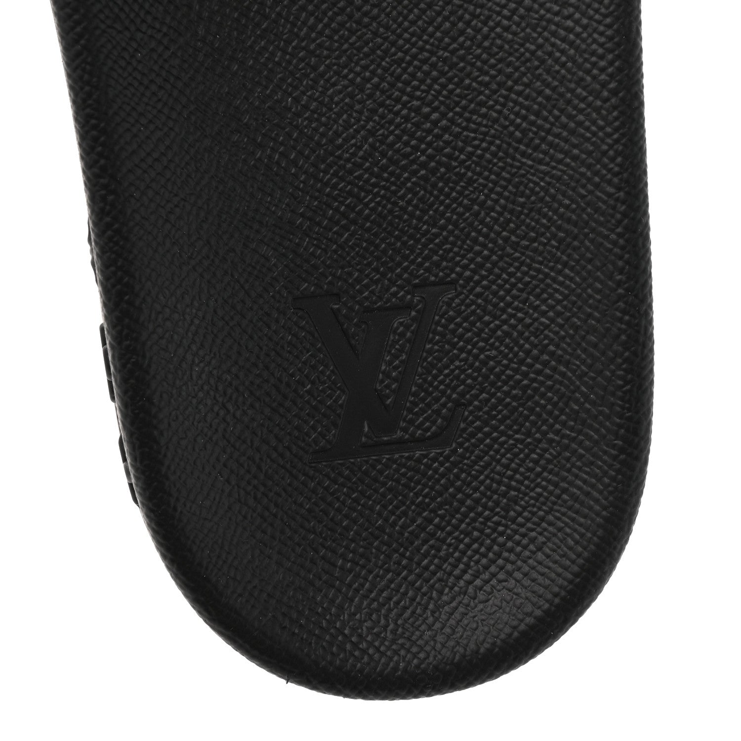 Louis Vuitton Rubber Monogram Eclipse Mens Waterfront Mules 10 Black 8 of 9