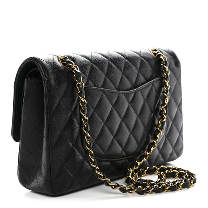 Chanel Caviar Quilted Medium Double Flap Black 2 of 12
