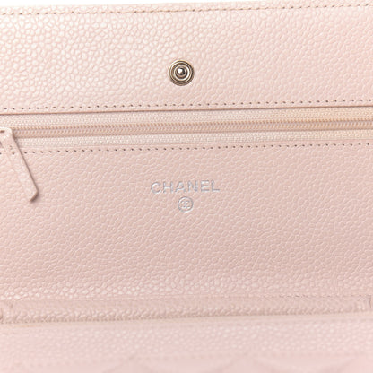 Chanel Caviar Quilted Wallet On Chain WOC Light Pink 6 of 13