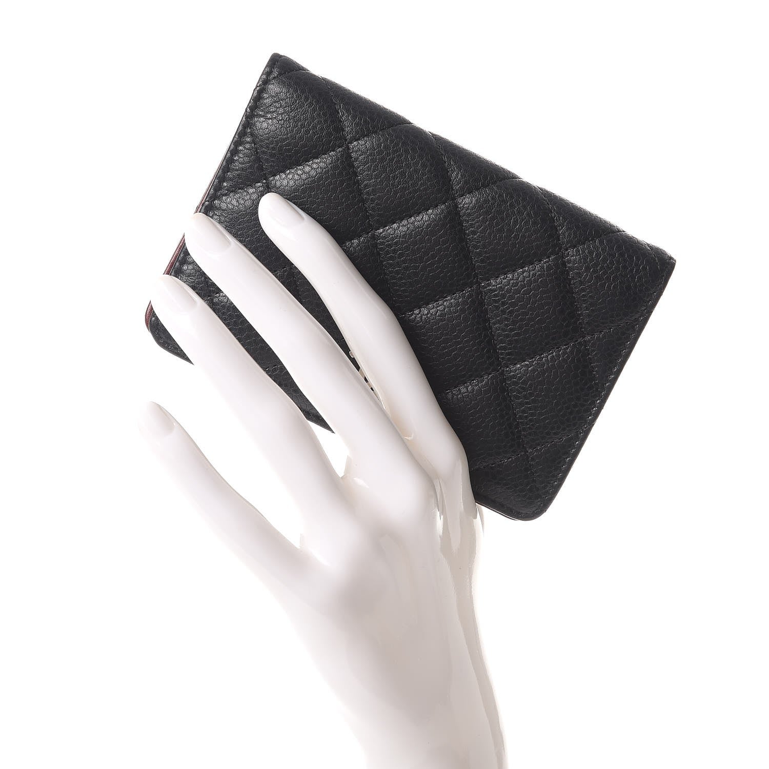 Chanel Caviar Quilted Flap Card Holder Black 2 of 8