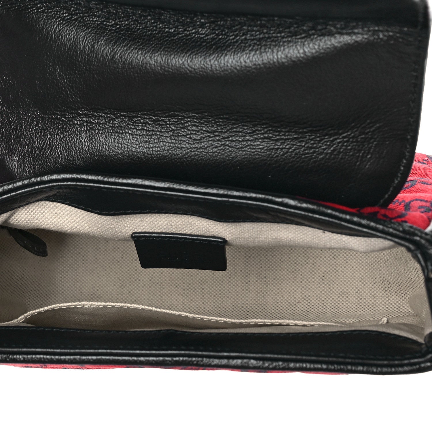 Gucci Monogram Multicolor Matelasse Diagonal Mini GG Marmont Top Handle Shoulder Bag Red Blue 4 of 9