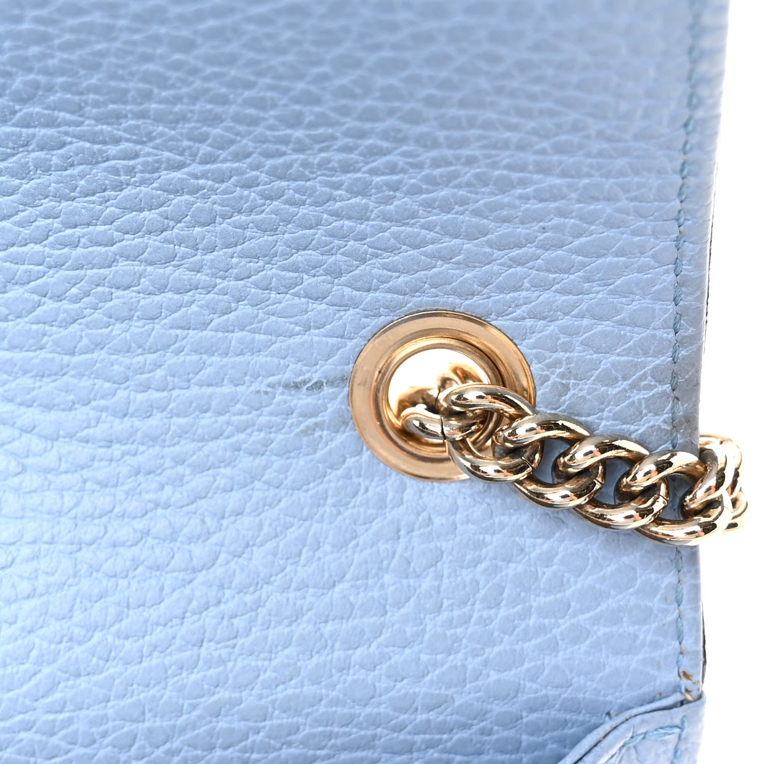 Gucci Dollar Calfskin Small Interlocking G Shoulder Bag Mineral