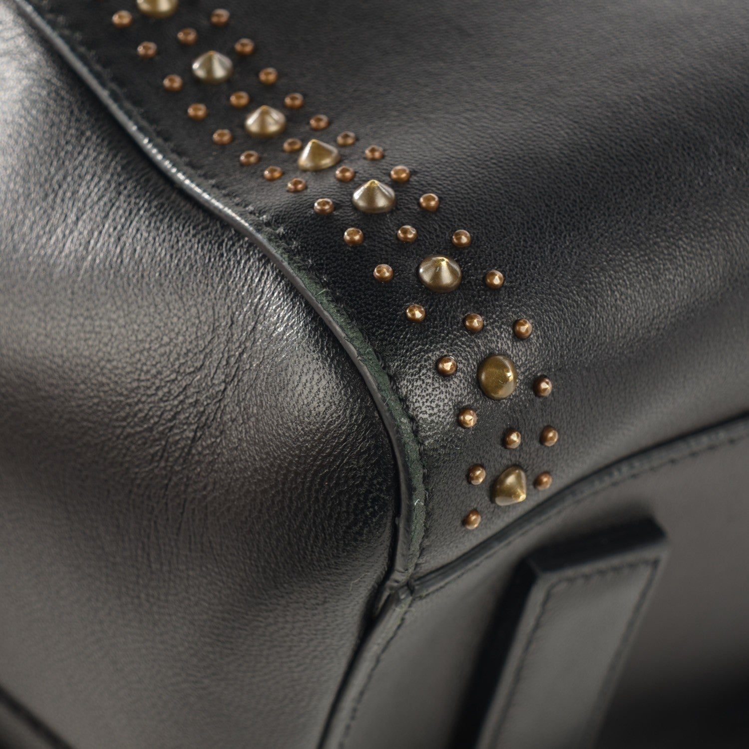 Givenchy Calfskin Medium Studded Antigona Black 11 of 12