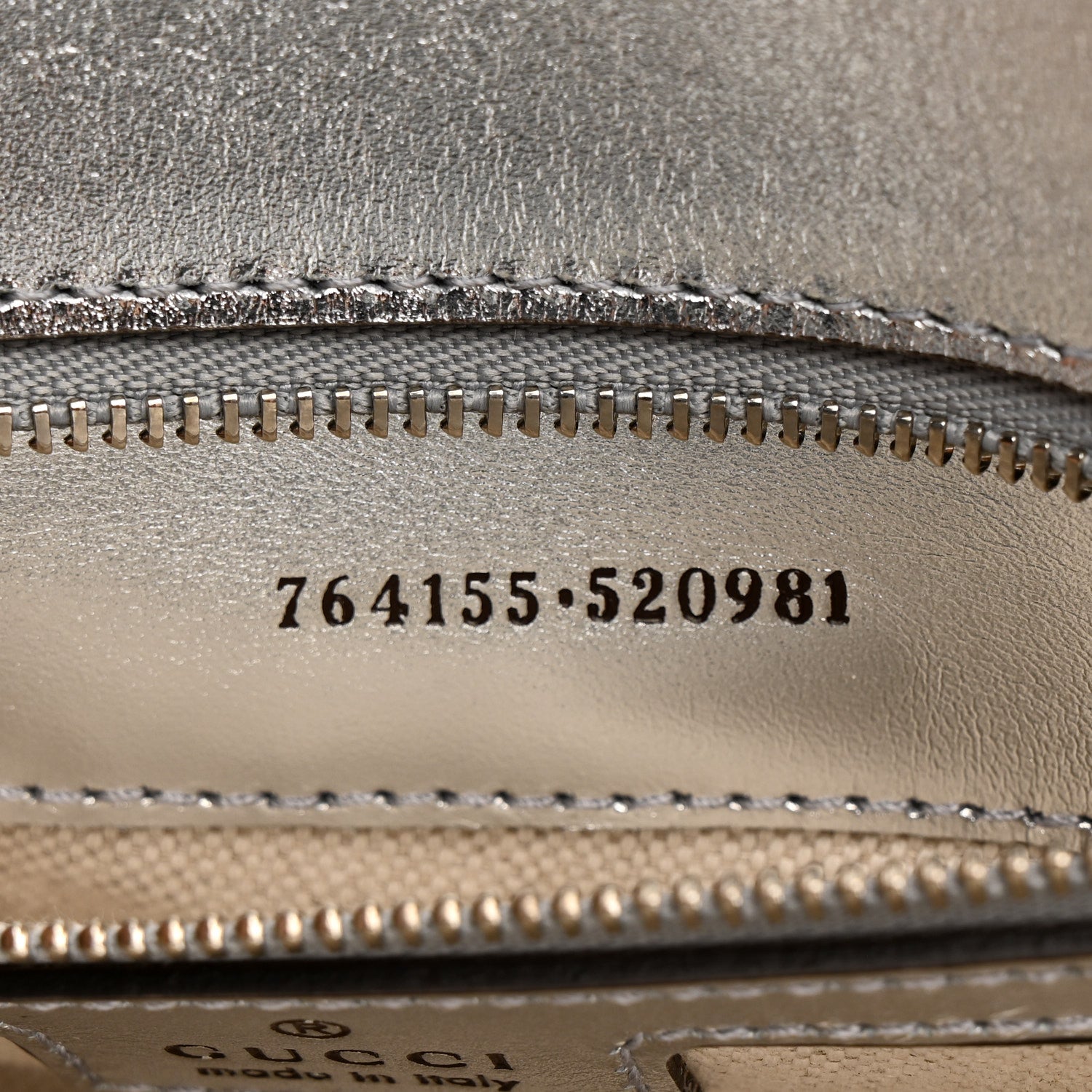 Gucci Metallic Demetra Small Horsebit 1955 Asymmetric Shoulder Bag Silver 7 of 10