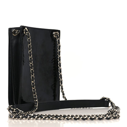Chanel Patent CC Phone Holder Crossbody Black 3 of 9