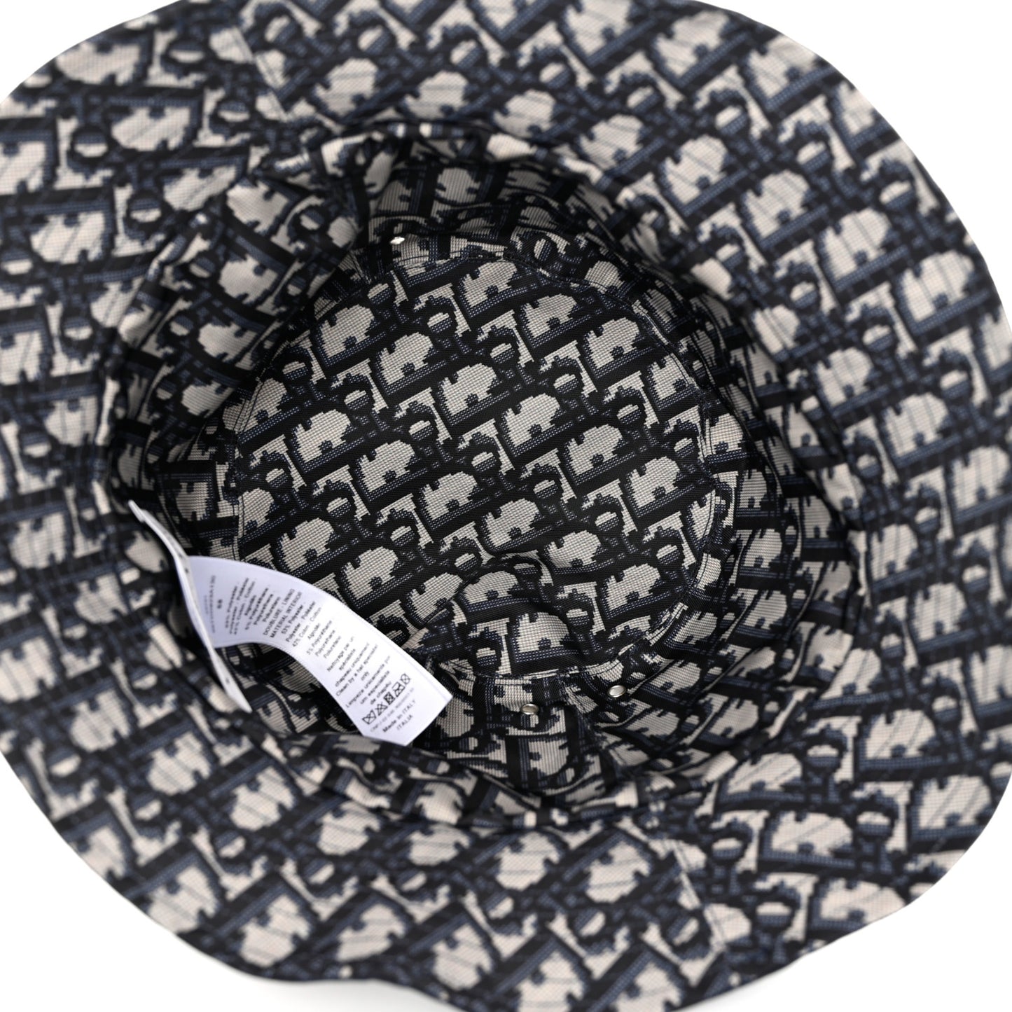 Oblique Reversible Teddy-D Brim Bucket Hat 58 Blue