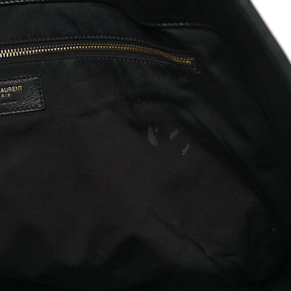 Saint Laurent Lambskin Quilted Maxi Icare Shopping Tote Black 10 of 12