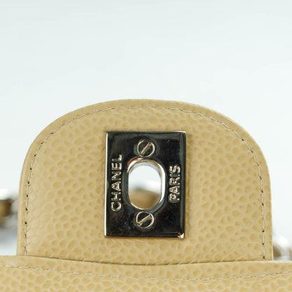Chanel Caviar Quilted Medium Double Flap Beige 5 of 7