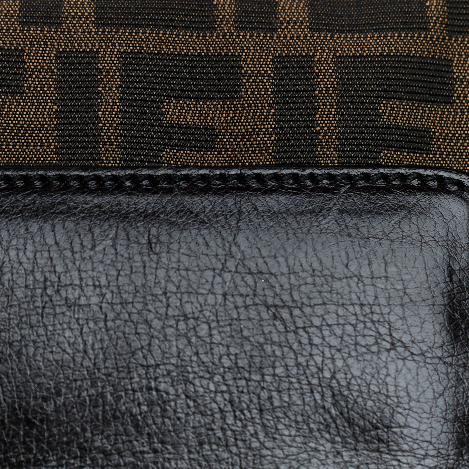 Fendi Zucca Calfskin Shoulder Bag Tobacco 14 of 19