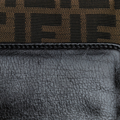 Fendi Zucca Calfskin Shoulder Bag Tobacco 14 of 19