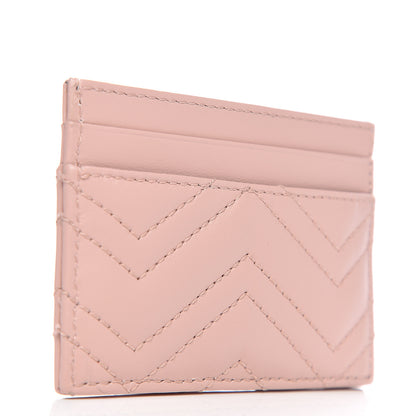 Gucci Calfskin Matelasse GG Marmont Card Holder Perfect Pink 2 of 6