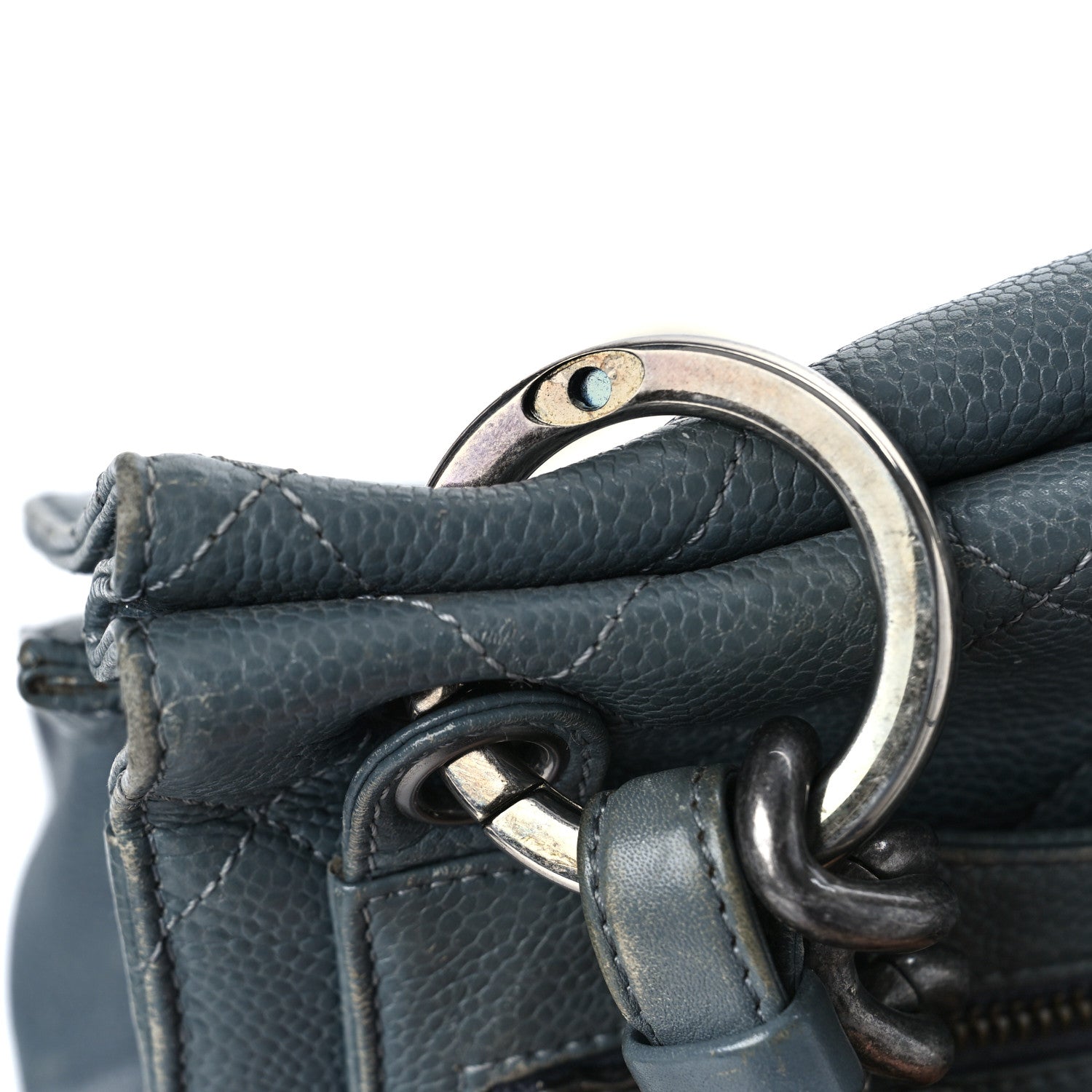 Chanel Caviar Quilted Large Retro Class Flap Grey 23 of 23