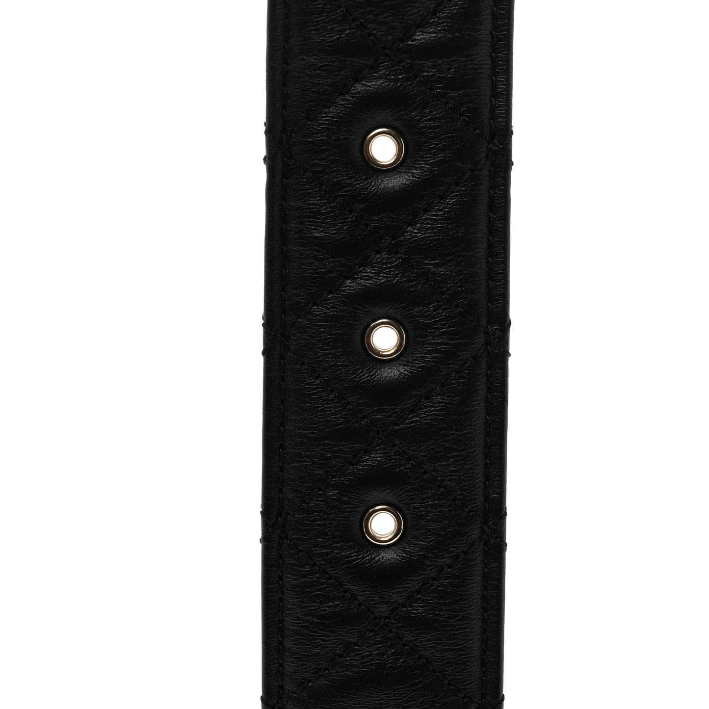Calfskin Quilted CC Chain Belt 95 38 Black
