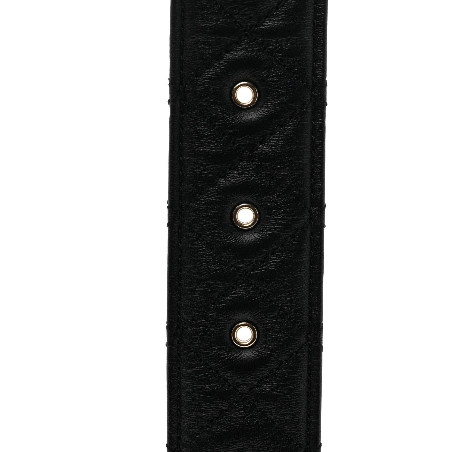 Chanel Calfskin Quilted CC Chain Belt 95 38 Black 4 of 7