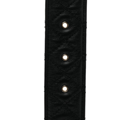 Chanel Calfskin Quilted CC Chain Belt 95 38 Black 4 of 7