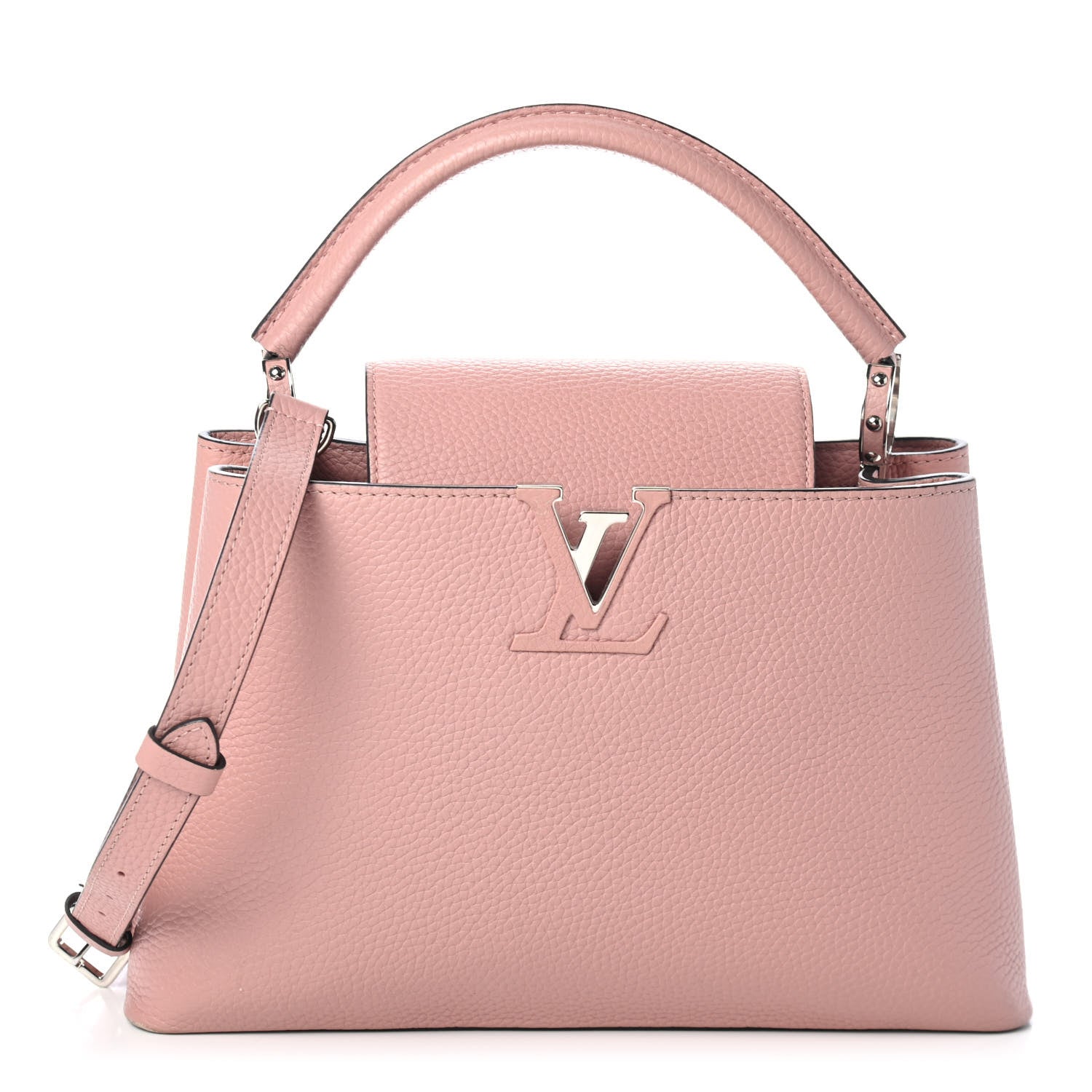 Louis Vuitton Taurillon Capucines PM Magnolia 1 of 4