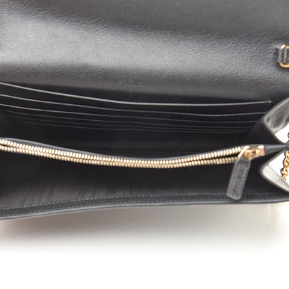 Saint Laurent Calfskin Monogram Belle de Jour Chain Clutch Black 5 of 11