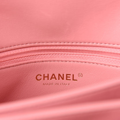 Chanel Lambskin Quilted Medium Trendy CC Flap Dual Handle Bag Pink 9 of 12