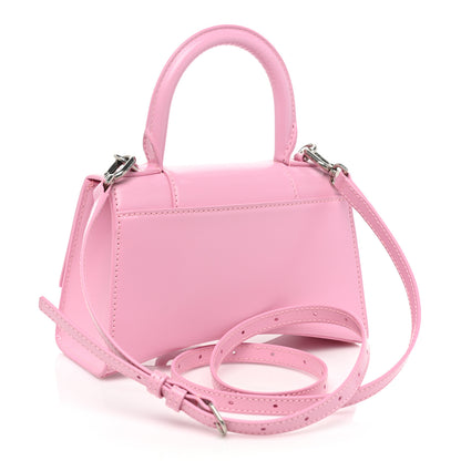 Balenciaga Shiny Box Calfskin Tonal B Hourglass Top Handle Bag XS Candy Pink 3 of 15