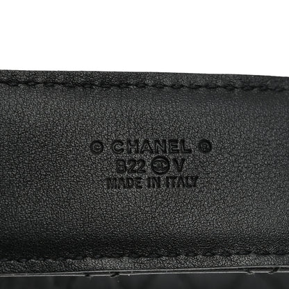 Chanel Lambskin Quilted CC Chain Belt 80 32 Black 3 of 5